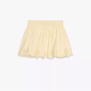 zara embroidered shorts